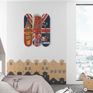 Astounding London Skateboard Wall Art - Longboards USA