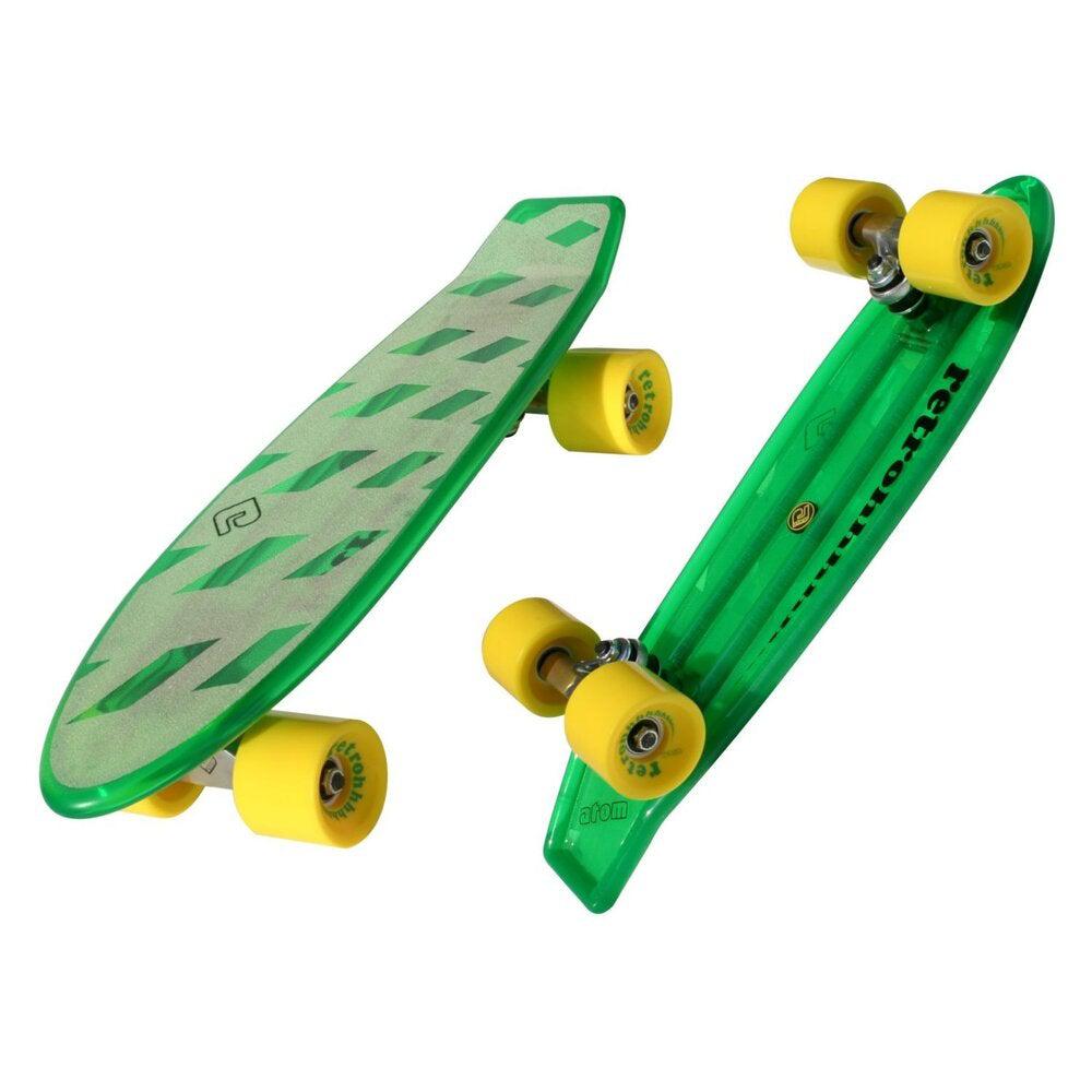Atom 21" Mini Retro Green Skateboard - Longboards USA