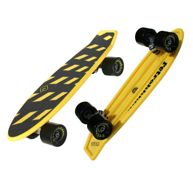 Atom 21" Mini Retroh Yellow Skateboard - Longboards USA