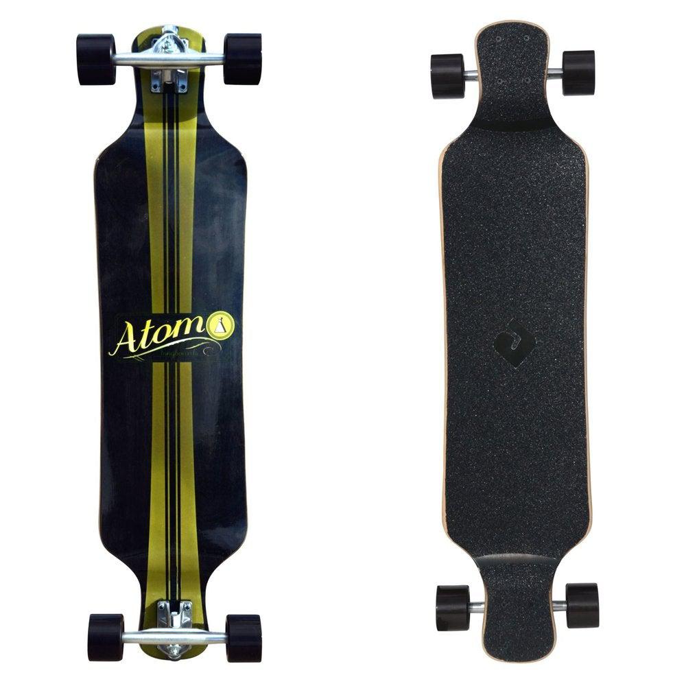 Atom Micro Drop Deck 39" Longboard Artisan Brown Longboards USA