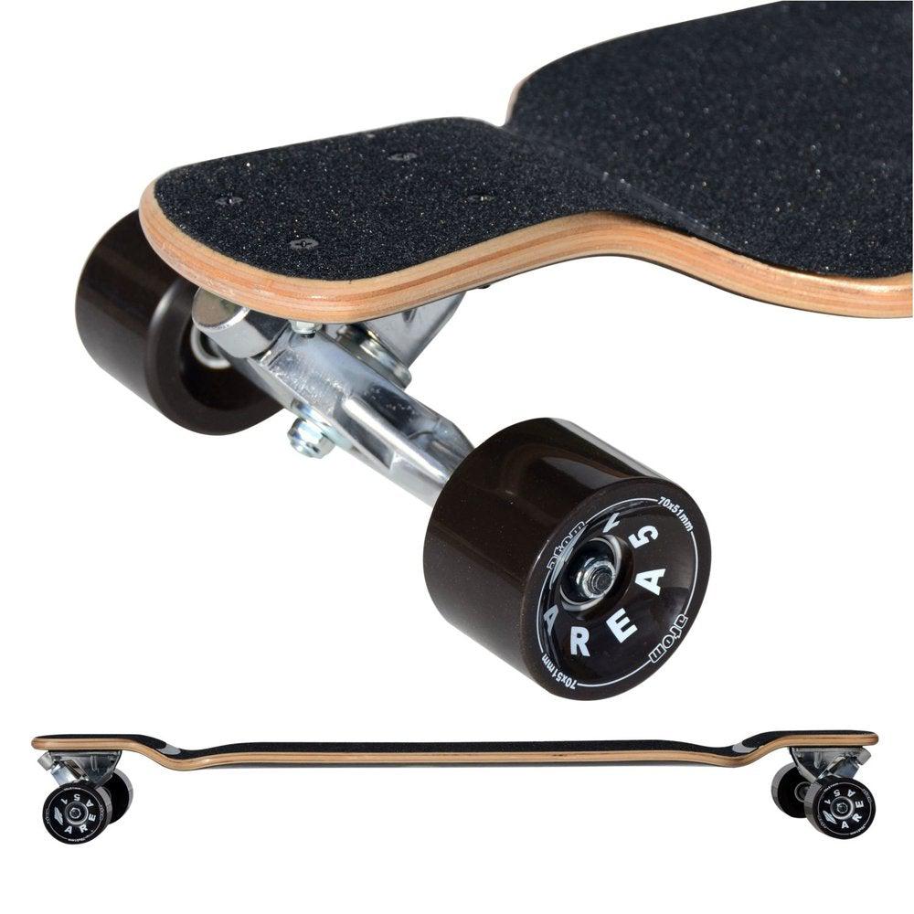 Atom Micro Drop Deck 39" Longboard Artisan Brown Longboards USA