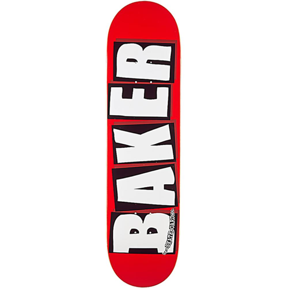Longboard Red Baker Brand Logo Red/White 8.0