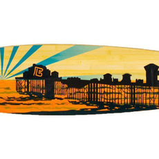 Bamboo Drop Through 41" Sunset Pier Longboard - Longboards USA