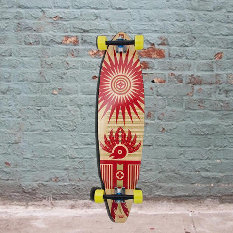 Bamboo Maya 38 Square Tail Quetzel Longboard (East) - Complete - Longboards USA