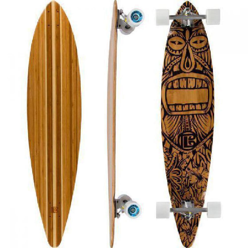 Bamboo Pintail Tiki Man 44" Longboard - Longboards USA