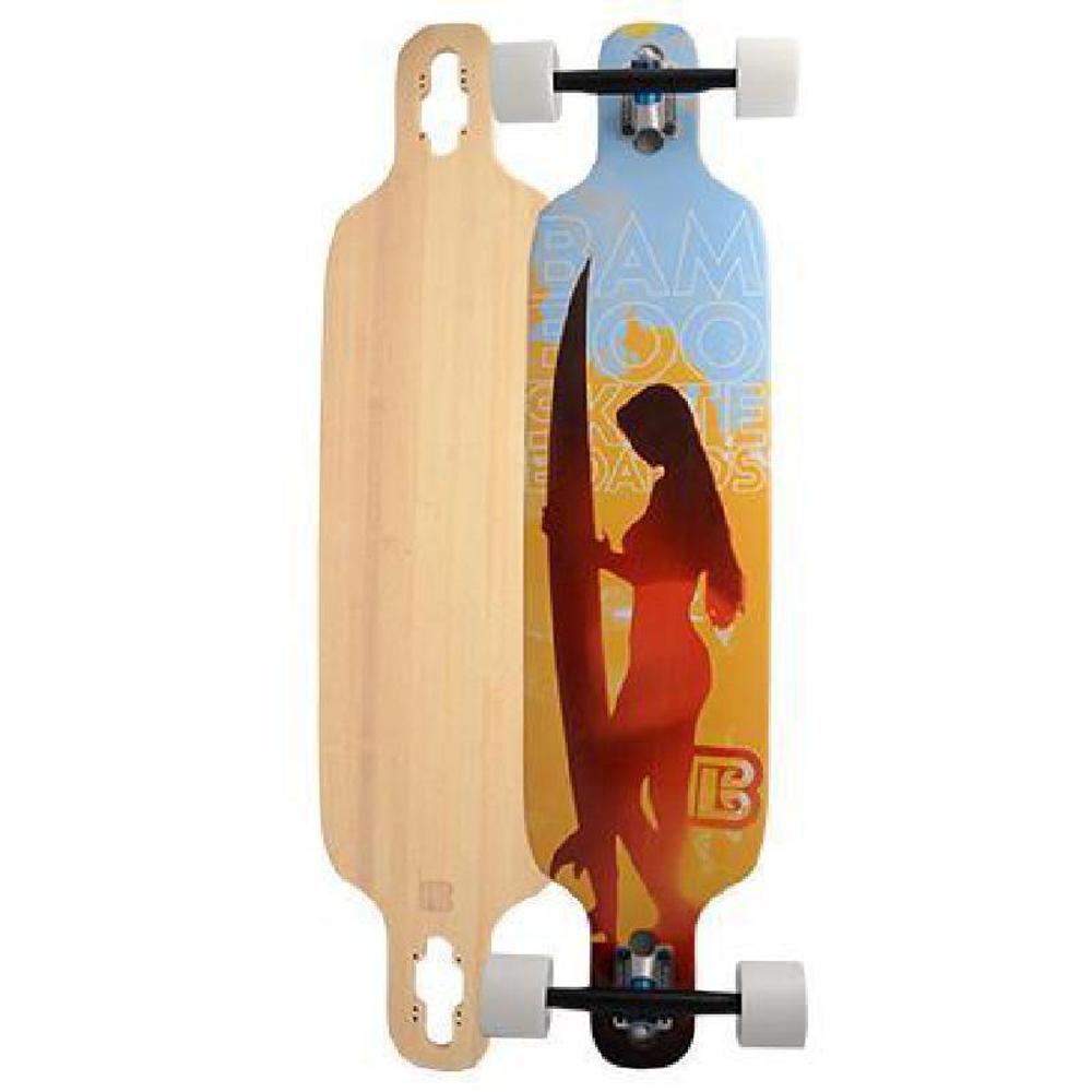 Bamboo Twin Tip Paddle Out 40 inch Drop Through Longboard - Longboards USA