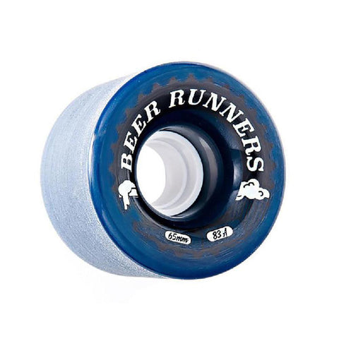 Beer Runner Square Lipped Wheels 65mm Midnight Blue - Longboards USA