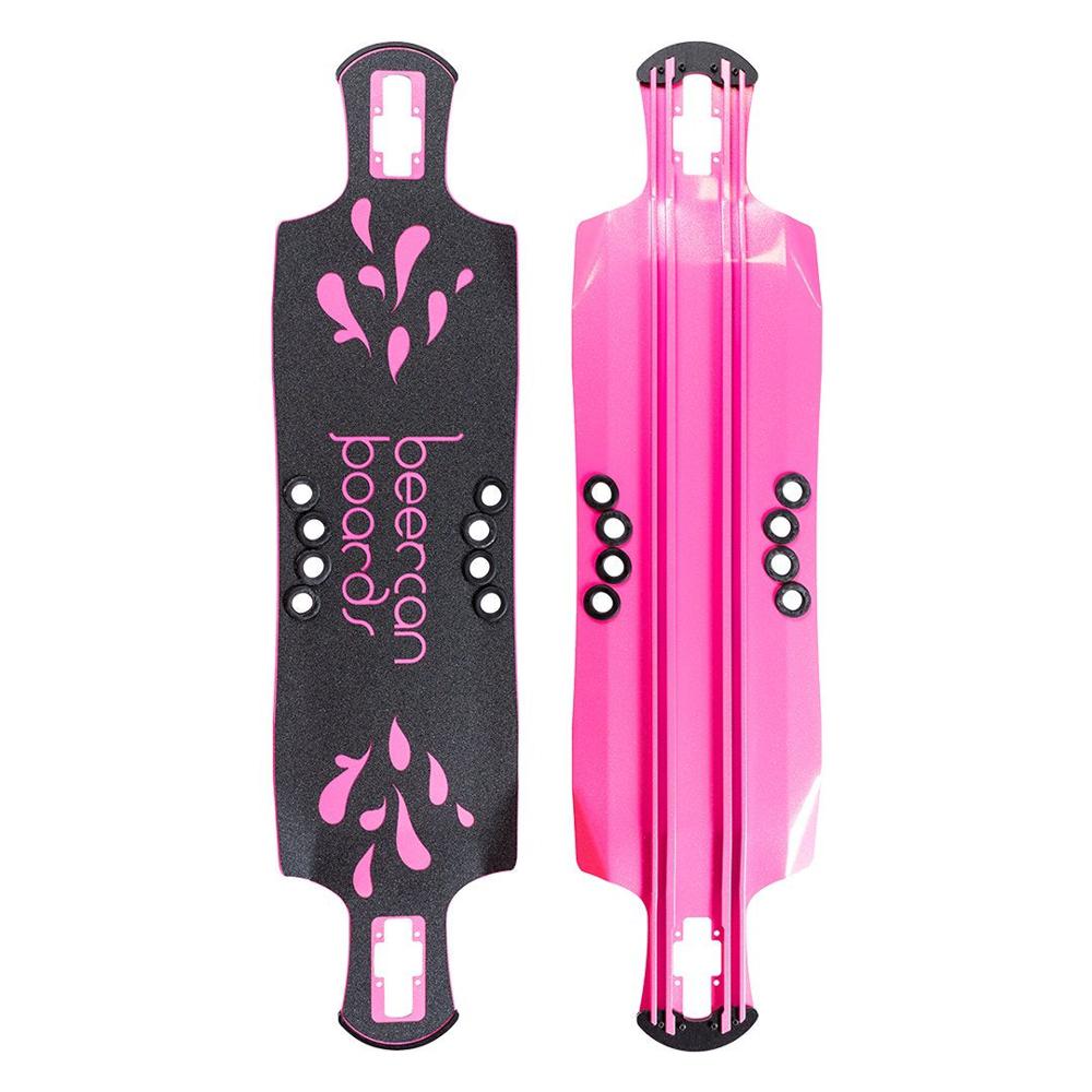 Beercan Pink 42" Oat Soda Drop Through Deck - Longboards USA