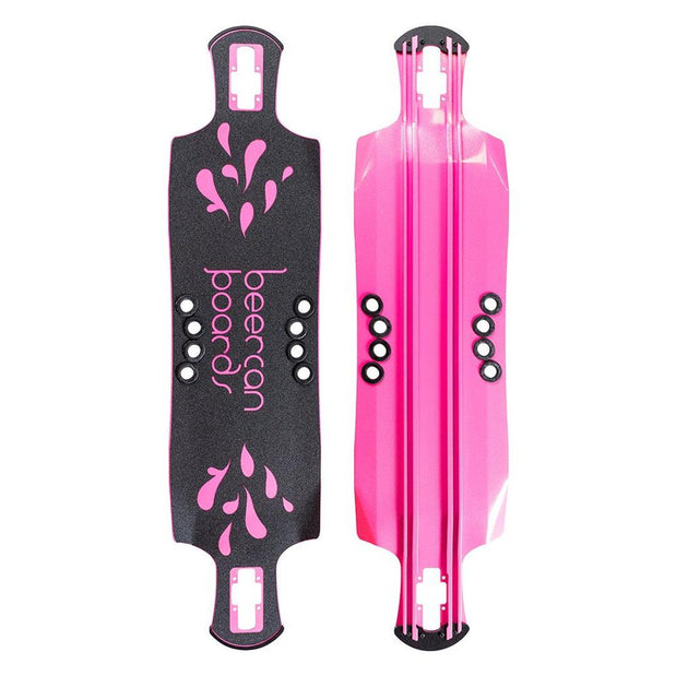 Beercan Pink 42" Oat Soda Drop Through Deck - Longboards USA