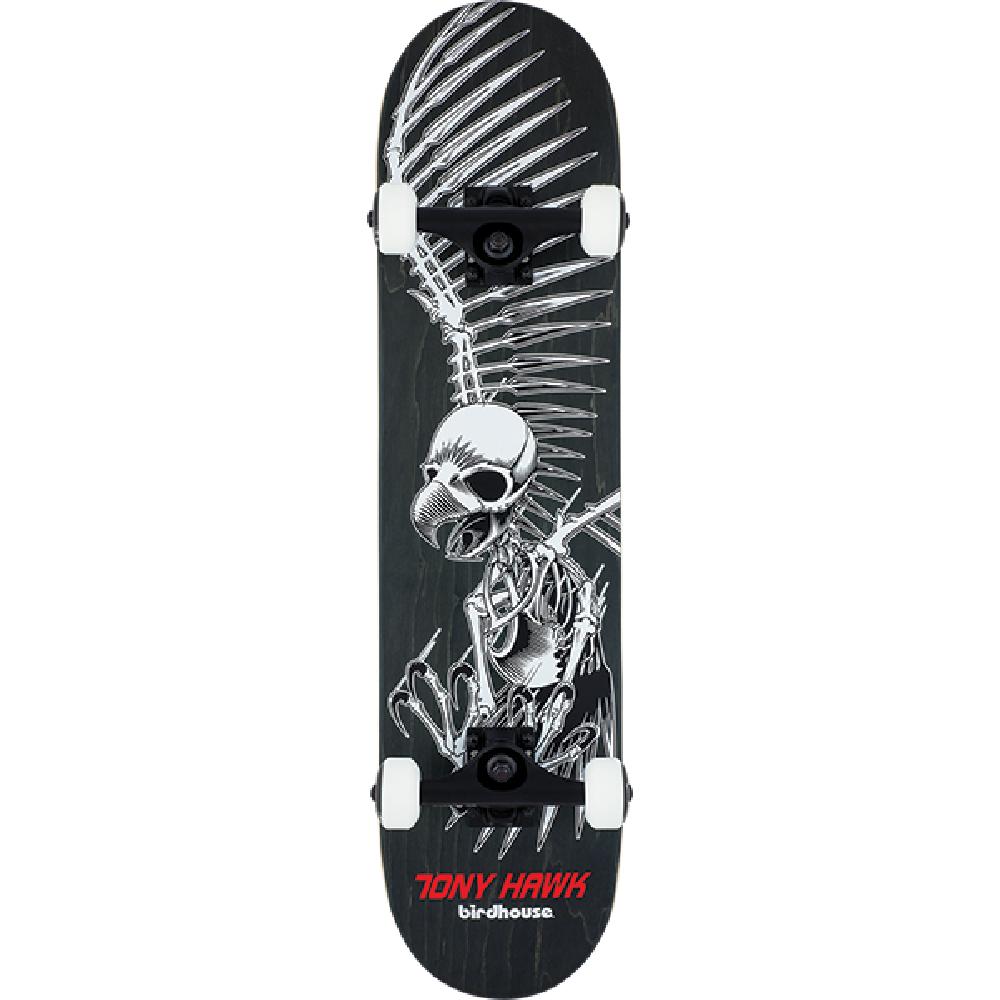 Birdhouse Hawk Full Skull in Black 8.0" Skateboard - Longboards USA