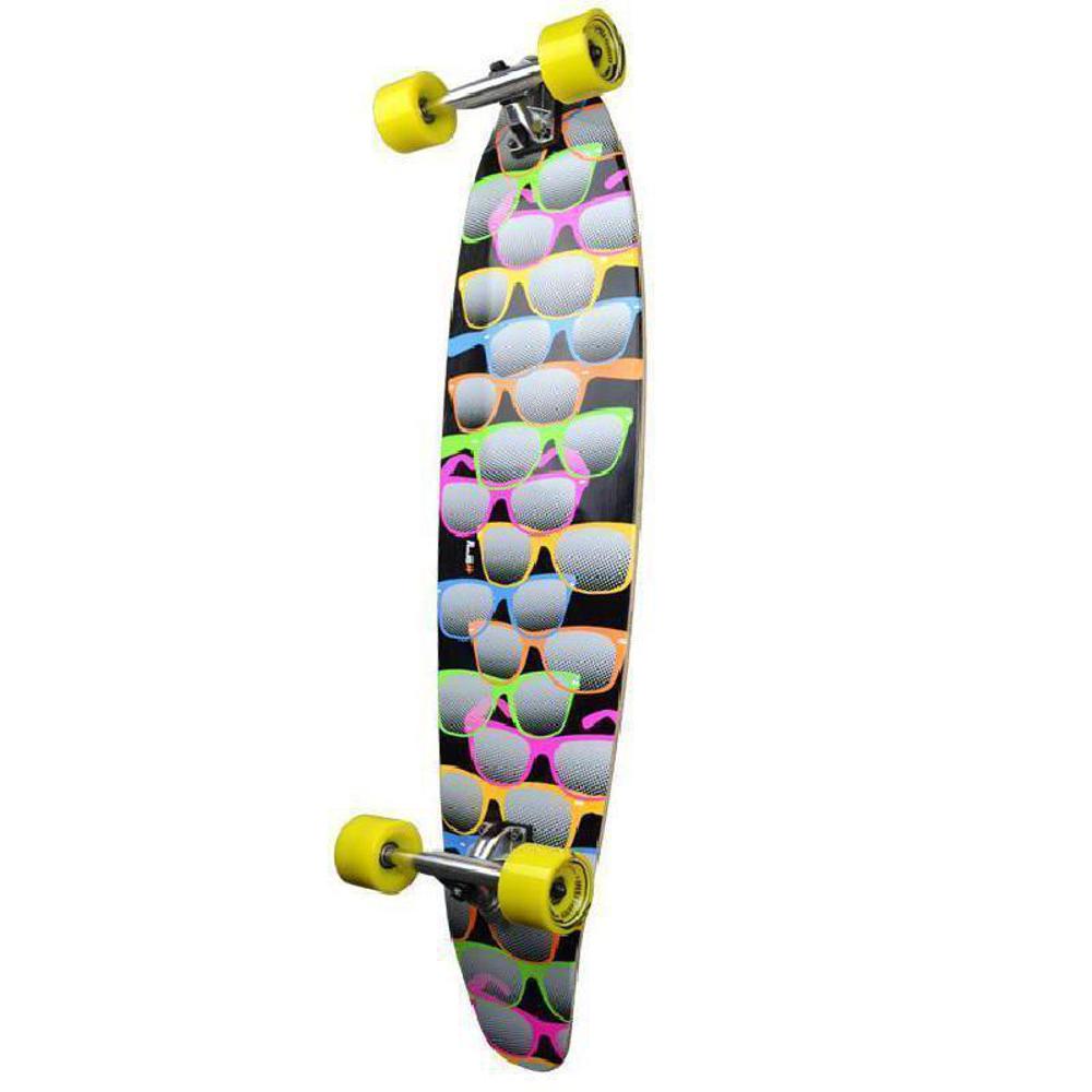 Black Shades Kicktail Longboard 40 inch Punked – Longboards USA