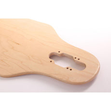 Blank 38" Drop Through Longboard Natural or Cherry Color - Longboards USA