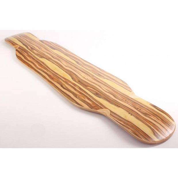 Blank 48" Smoke Double Kick Dancing Longboard Deck - Longboards USA