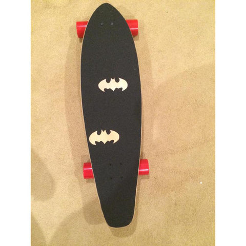 Blank Kicktail Longboard 36" with Batman griptape - Complete - Longboards USA