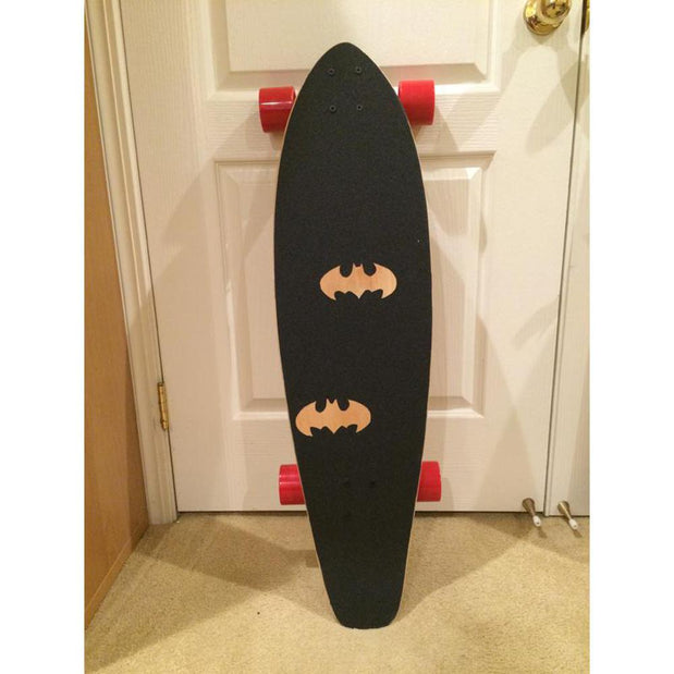 Blank Kicktail Longboard 36" with Batman griptape - Complete - Longboards USA
