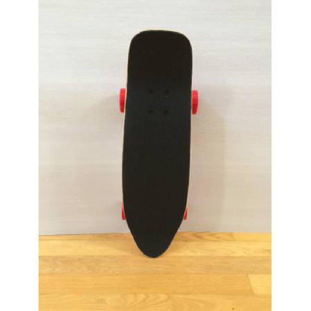 Blank Mini Kicktail Longboard 27" with Red Wheels - Complete - Longboards USA
