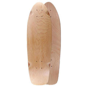Blank Mini Kicktail Natural 27" Longboard Deck - Longboards USA