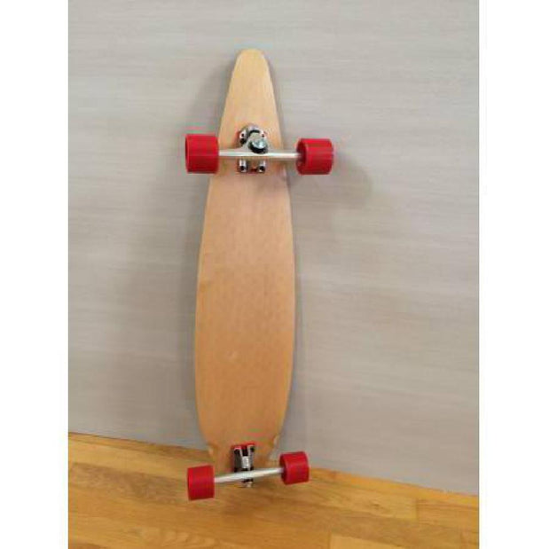 Blank Pintail Longboard 40" with Red Stella Wheels - Complete - Longboards USA