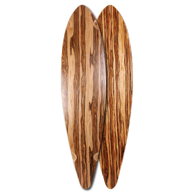 Blank Pintail Longboard Smoke 40 inches Deck - Longboards USA