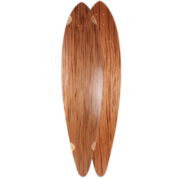 Blank Zebra 40" Pintail Longboard Speciality Look Deck - Longboards USA