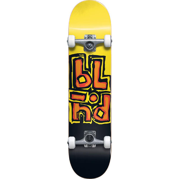 Blind OG Stacked Black/Yellow 7.5" Skateboard - Longboards USA