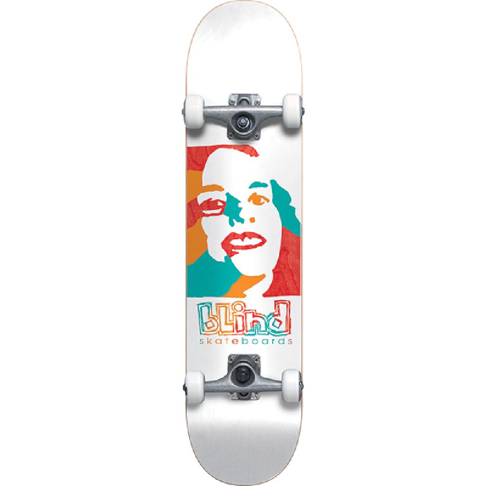 Blind Psychedelic Girl Premium White 7.75" Skateboard - Longboards USA