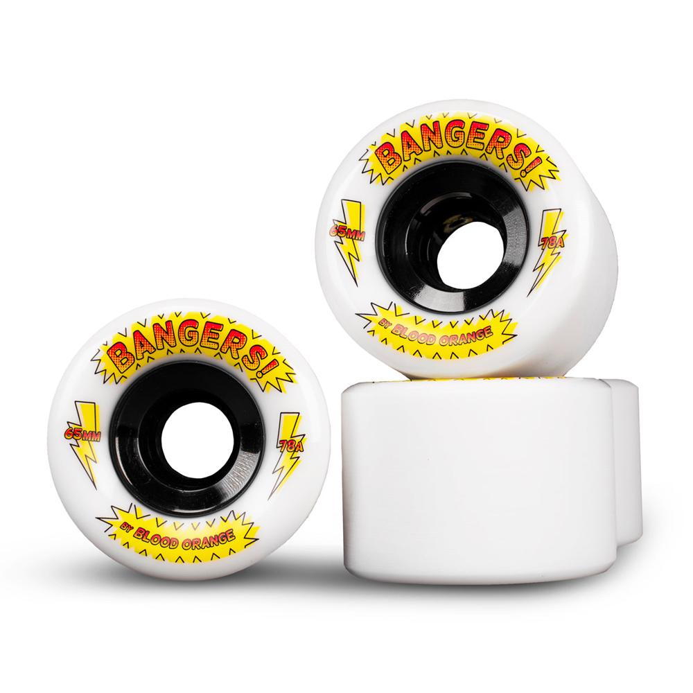 Blood Orange Bangers 65mm/78A Skateboard Wheels - Longboards USA