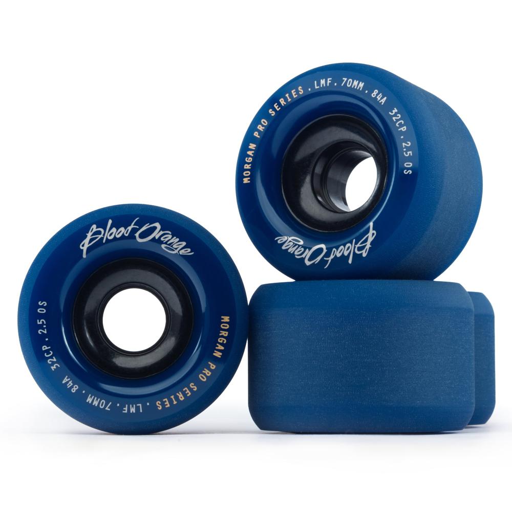 Blood Orange Morgan Pro Series 70mm/84A Midnight Navy Wheels - Longboards USA