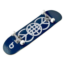 Blue World Peace Graphic Bamboo Skateboard - Longboards USA