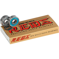 Bones Big Balls Reds Skateboard Longboard Bearings - Longboards USA