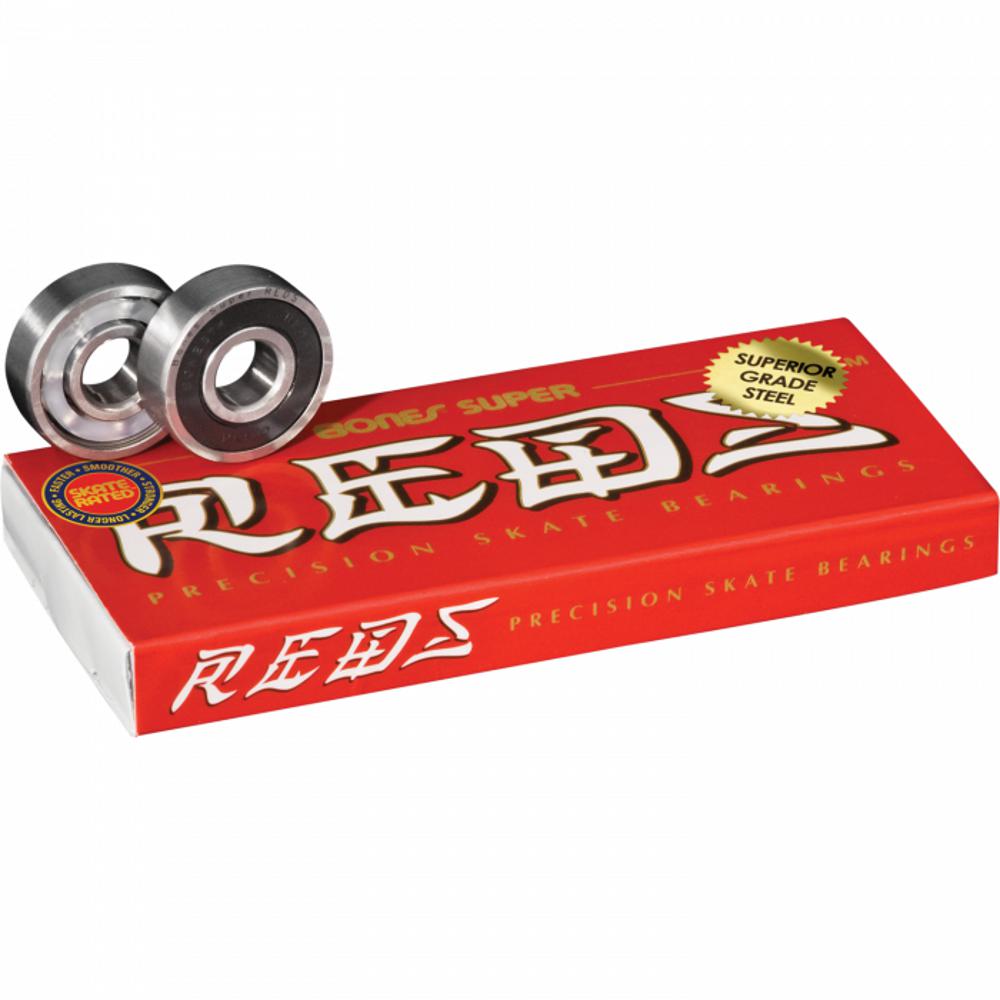 Bones Super Reds Skateboard Longboard Bearings - Longboards USA