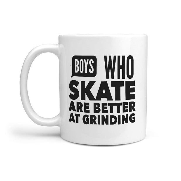 Boys who skate are better at grinding Mug - Longboards USA