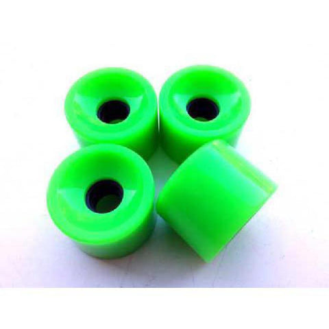 Bright Green Square Lipped Longboard Wheels 70mm x 80a - Longboards USA