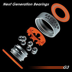 Bronson G3 W/Spacers+Washers Skateboard Longboard Bearings - Longboards USA