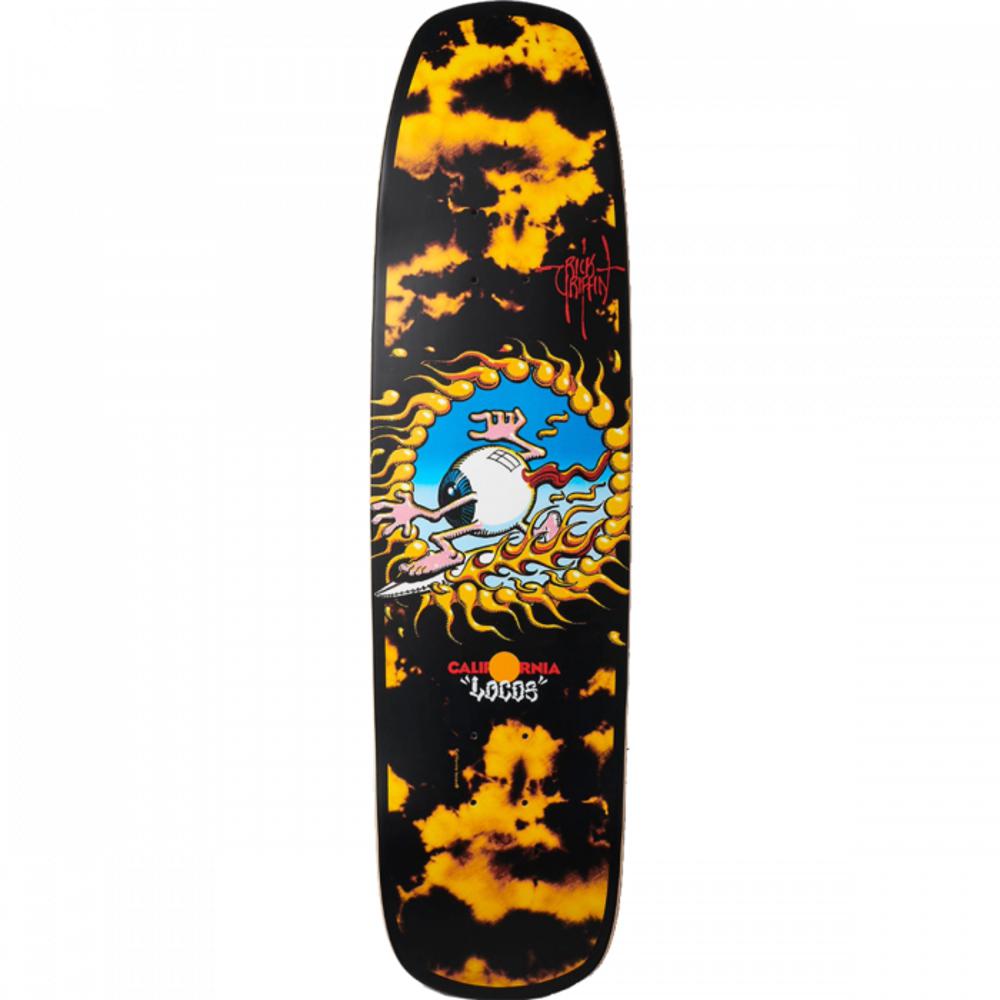 California Locos Rick Griffin Surfing Eyeball 32”  Longboard Deck - Longboards USA