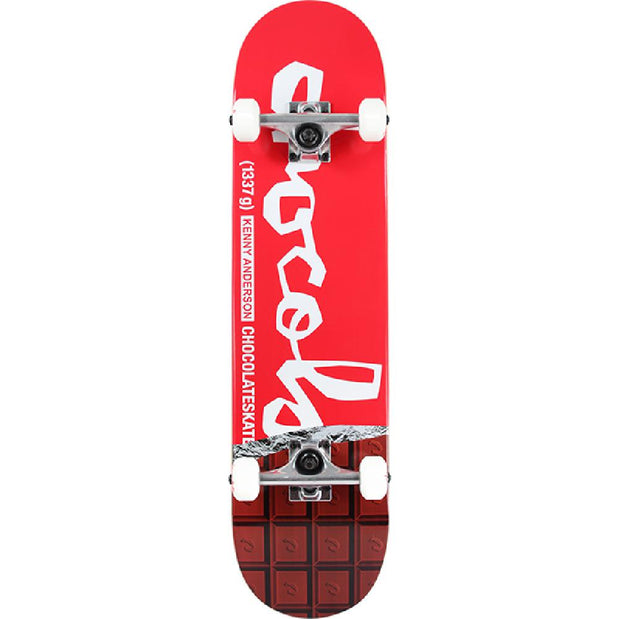 Chocolate Anderson Chocolate Bar in Red 7.75" Skateboard - Longboards USA