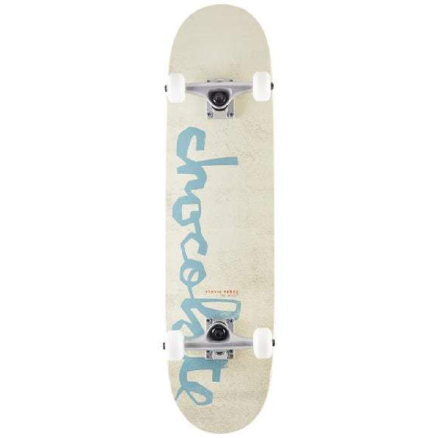 Chocolate Perez in White OG Chunk 7.75" Skateboard - Longboards USA