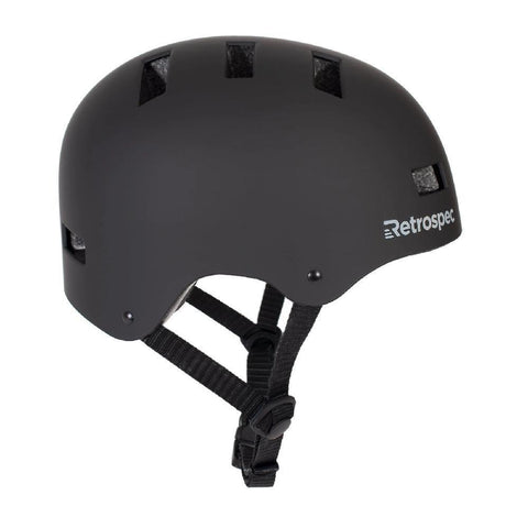 CM-1 Matte Black Commuter Longboard Skateboard Helmet - Longboards USA