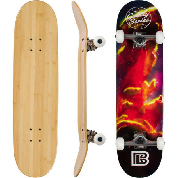 Cosmic Clouds Graphic Bamboo Skateboard Limited - Longboards USA