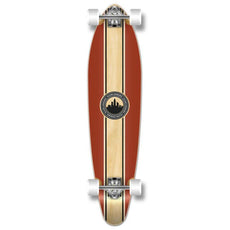 Crest 40" Kicktail Longboard from Punked - Complete - Longboards USA