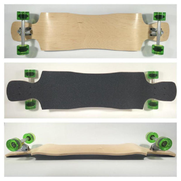 Crystal Drop Down Double Kick Longboard 42 inches - Complete - Longboards USA