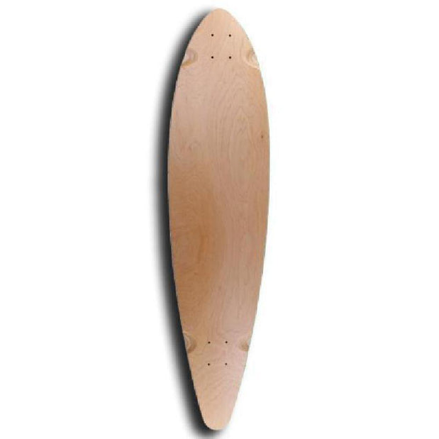 Custom Blank Pintail Natural 40 inches Longboard - Longboards USA