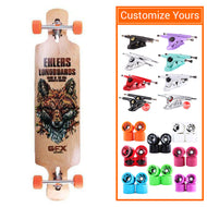 Custom GFX Fox 42" Drop Through Cruising Longboard