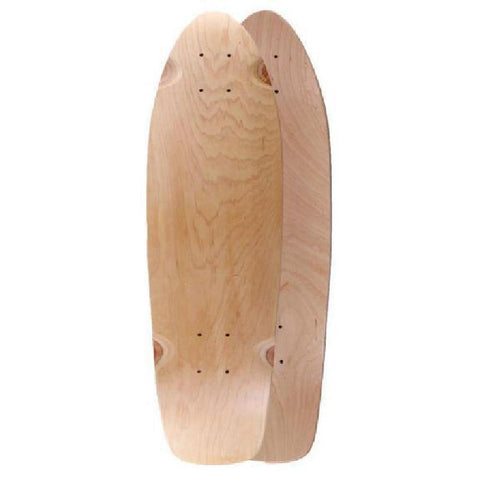 Custom Mini Blank Kicktail Natural 27 inch Longboard - Longboards USA