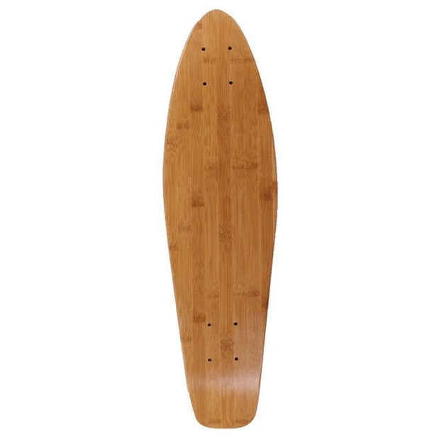 Custom Mini Blank Kicktail Natural bamboo 26" Longboard - Longboards USA