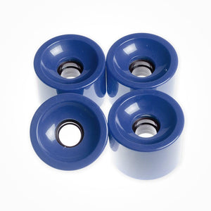 Dark Blue Square Lipped Longboard Wheels 70mm x 80a - Longboards USA