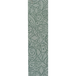 Darkroom 9" x 33" Pusher Dark Grey Griptape Sheet - Longboards USA