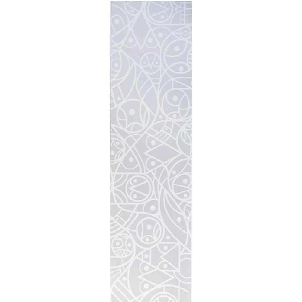 Darkroom 9" x 33" Pusher Light Grey White Griptape Sheet - Longboards USA