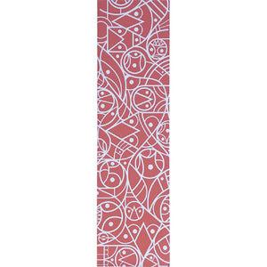 Darkroom  9" x 33" Pusher Red Clear Griptape Sheet - Longboards USA