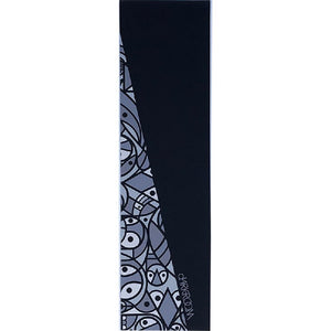 Darkroom 9" x 33" Sliver Grey Black Griptape Sheet - Longboards USA